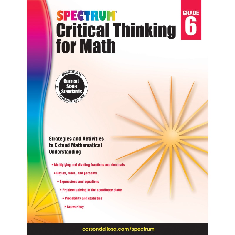 Critical Thinking For Math Wb Gr 6