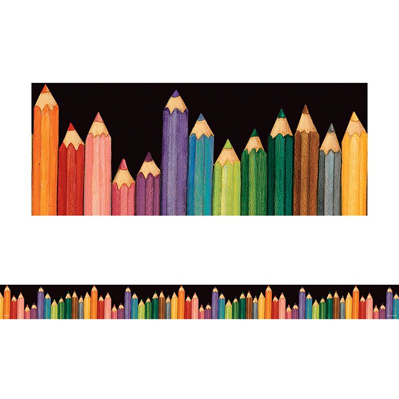 Sw Colorful Pencils Straight Border Trim