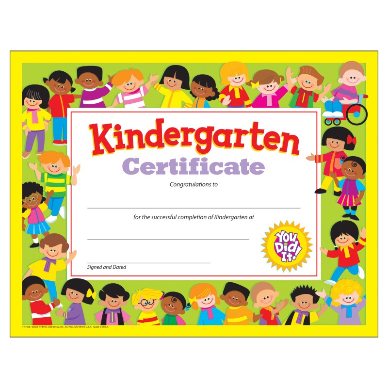 Kindergarten Certificate 30/Pk