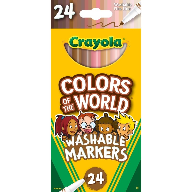 Colors Of World Fine Markers 24Ct Crayola