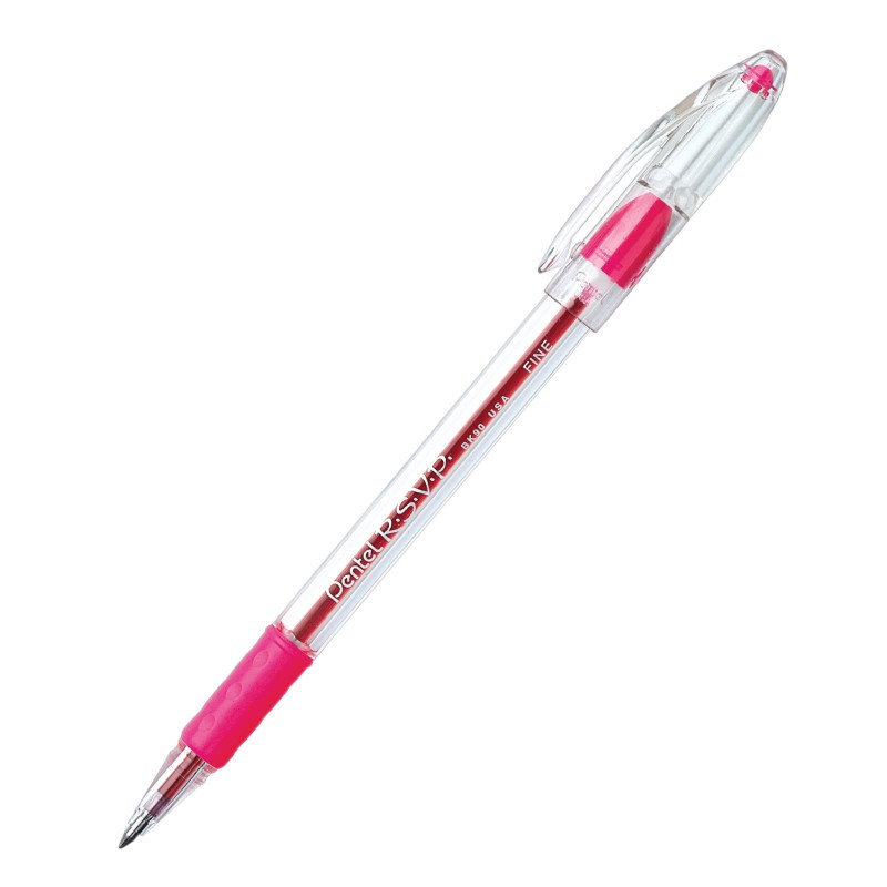 Pentel Rsvp Pink Fine Point Ballpoint Pen