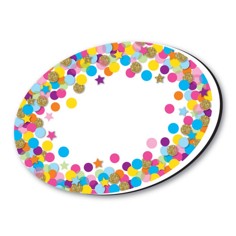 Whiteboard Eraser Confetti Oval Magnetic