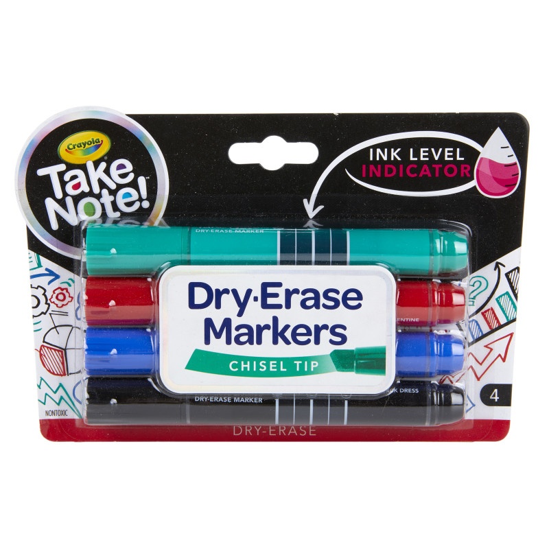 Take Note 4Ct Dry Erase Marker
