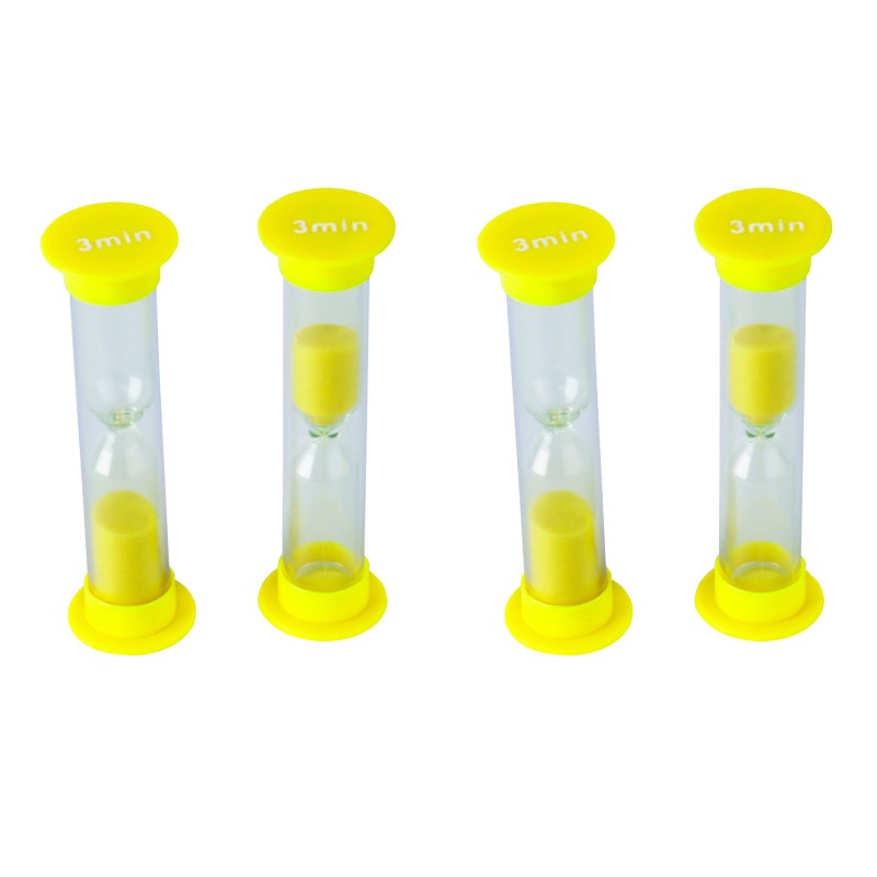 Small Sand Timer 3 Minute Pack Of 4