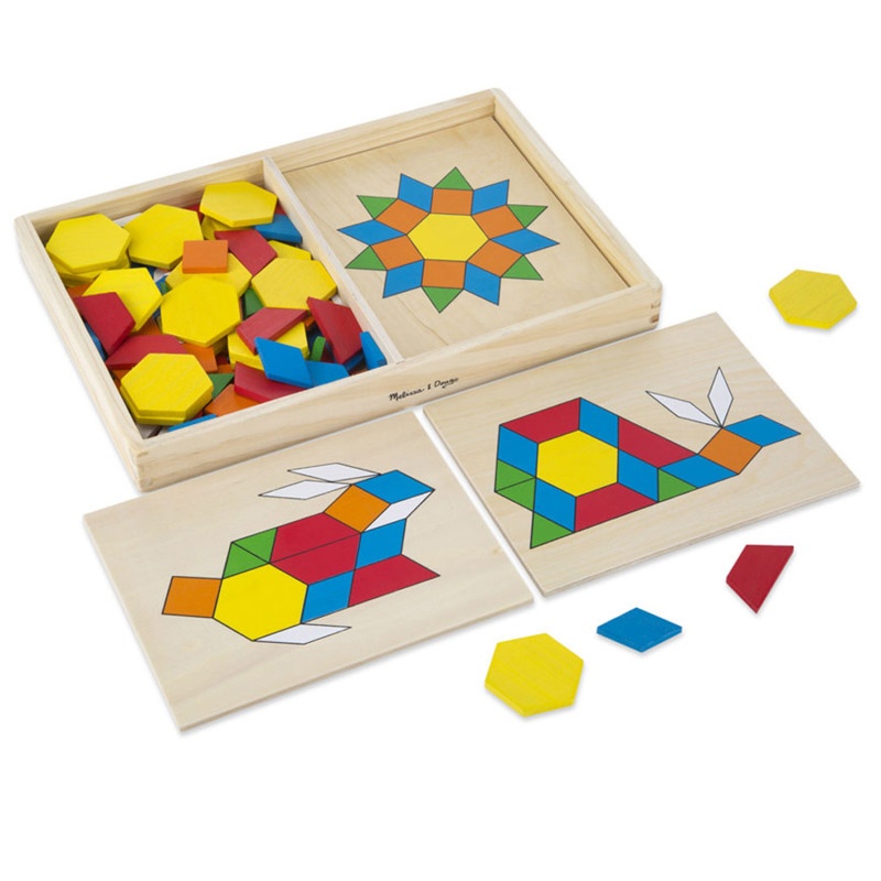 Wooden Pattern Blocks & Boards