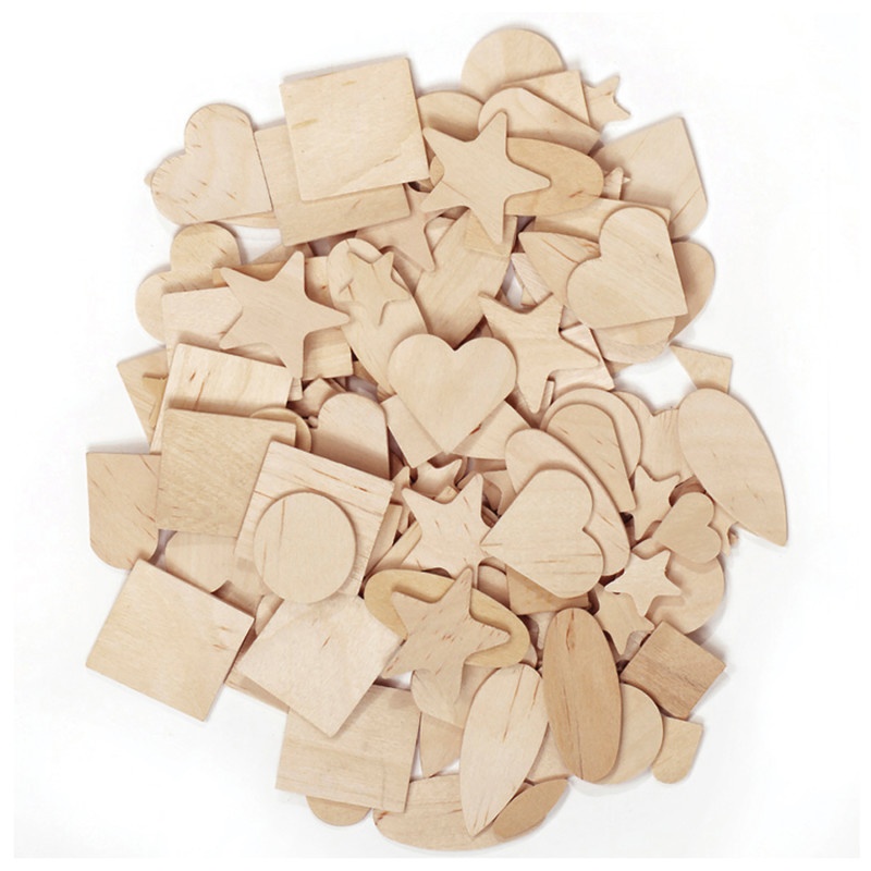 Wooden Shapes 350 Pieces