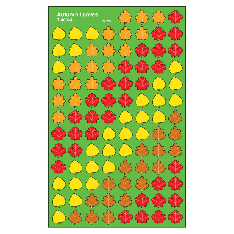 Supershapes Stickers Autumn 800/Pk Leaves