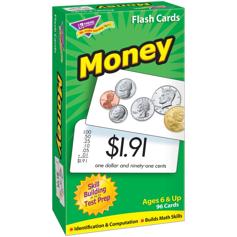 Flash Cards Money 96/Box