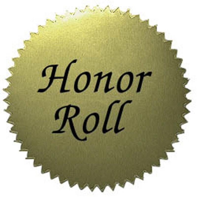 Stickers Gold Honor Roll 50/Pk 2 Diameter