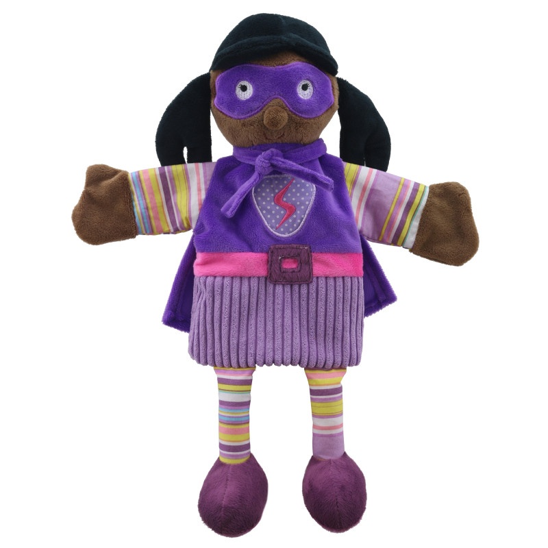 Super Hero Puppet Purple Outfit Story Tellers