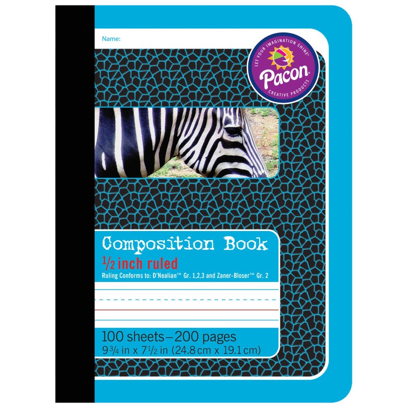 Composition Books 1/2In Ruled