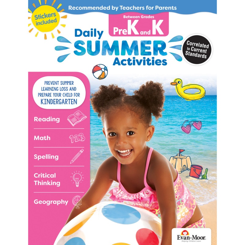 Moving From Prek To Kindergarten Daily Summer Activities