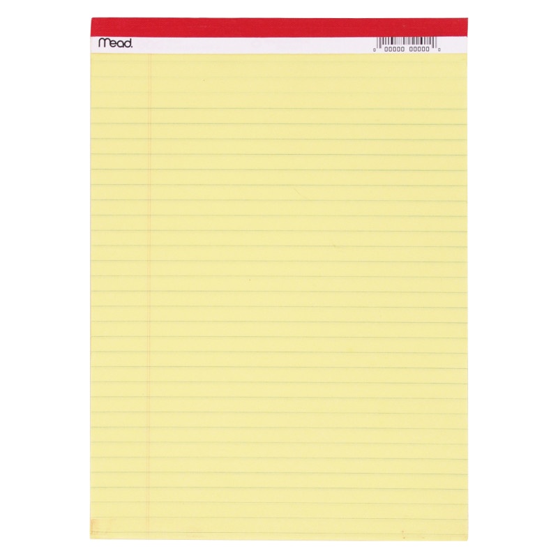 Legal Pad 8.5X11.75 50 Ct Canary
