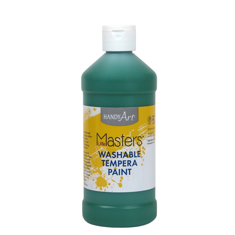 Little Masters Green 16Oz Washable Paint