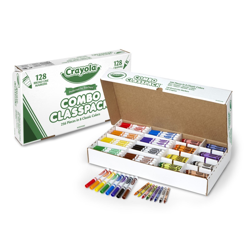Crayola® Crayon Classpack Triangular 16 Colors 256 Crayons