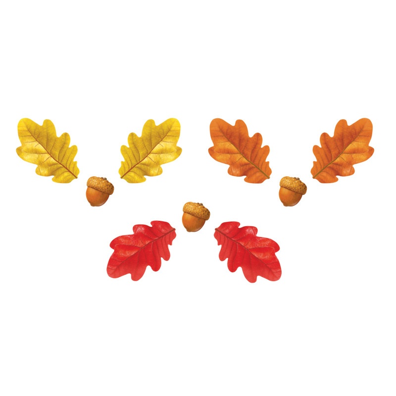 Oak Leaves Acorns Class Variety Pk Accents Decoartions