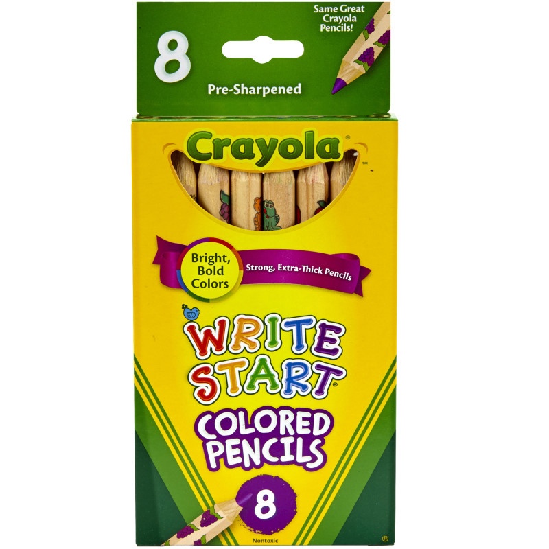Crayola Write Start 8 Ct Colored Pencils