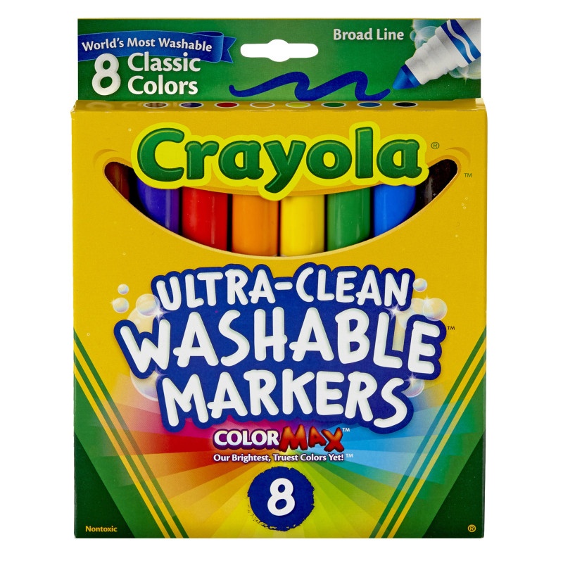 Washable Coloring Markers 8 Colors