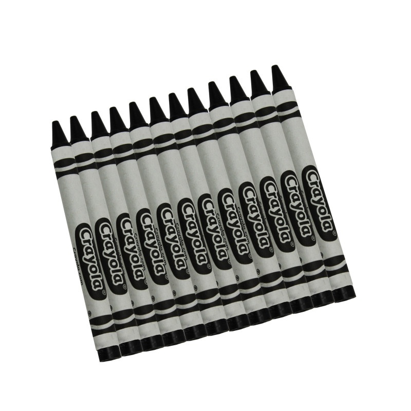 Crayola Bulk Crayons 12Ct Black