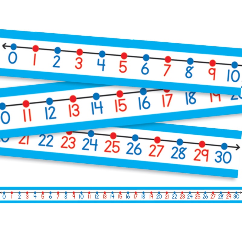 Student Number Lines 30/Pk 22 X 1-1/2 Numbers 0-30