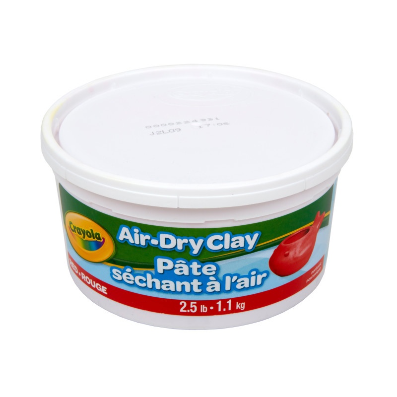 2.5Lb Air Dry Clay Tub Red