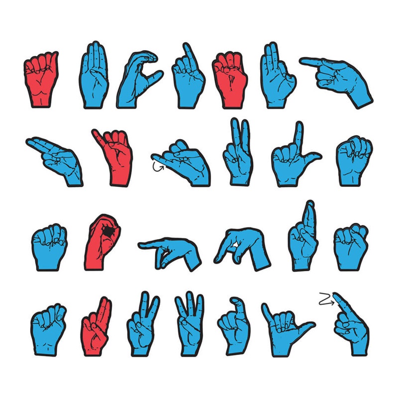 Wonderfoam Magnetic Sign Language Letters