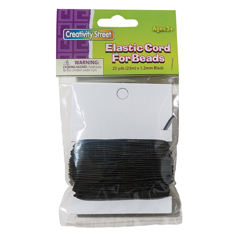 Black Elastic Cord 1.2Mm X 25Yds