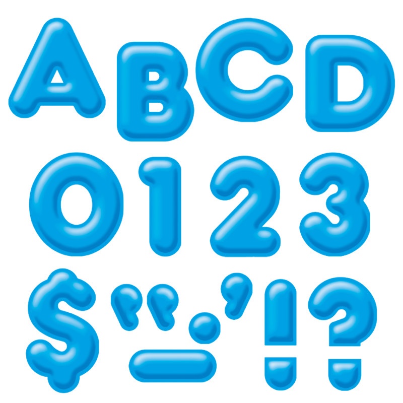 Ready Letters 4Inch 3-D Blue