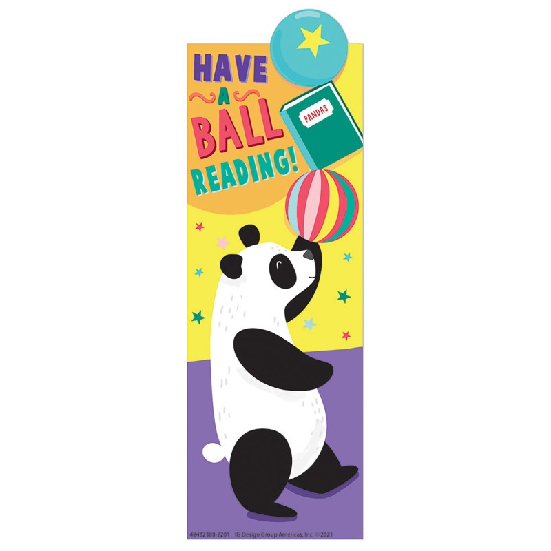Panda Have A Ball Reading Bookmark