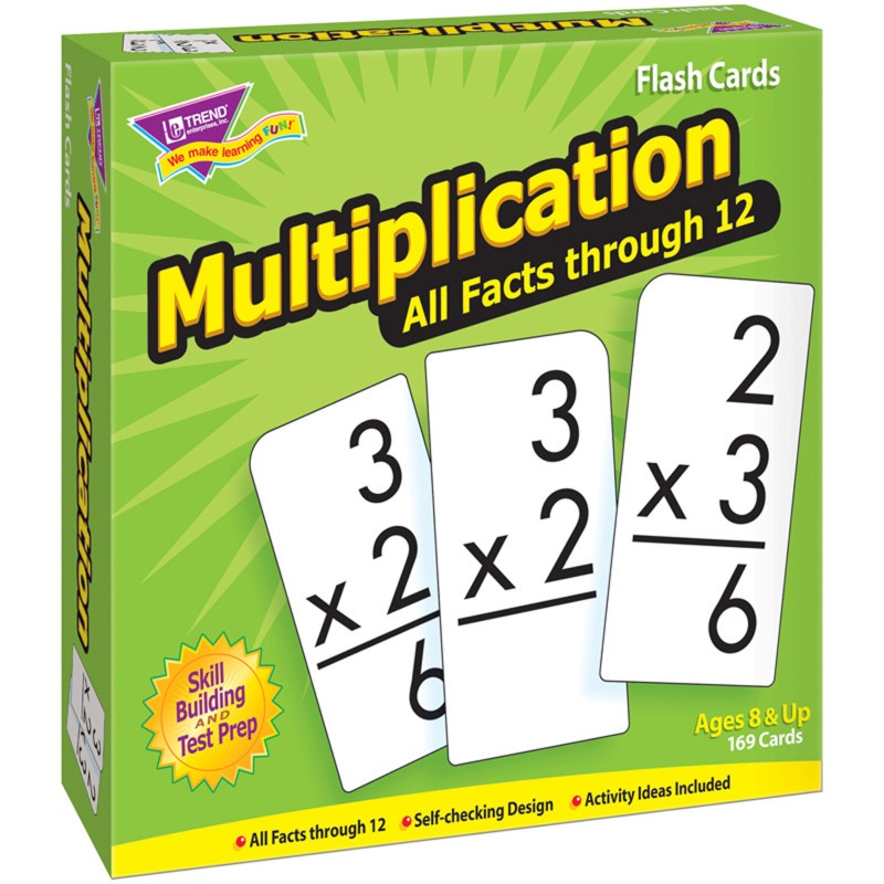Flash Cards All Facts 169/Box 0-12 Multiplication