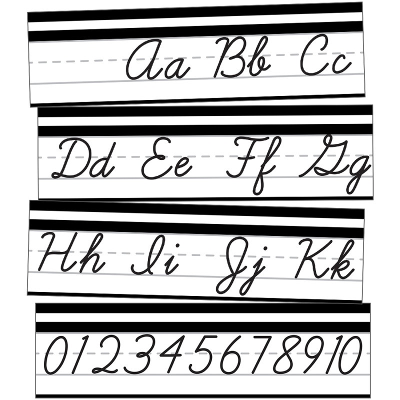 Alphabet Line Cursive Mini Bb St Simply Stylish