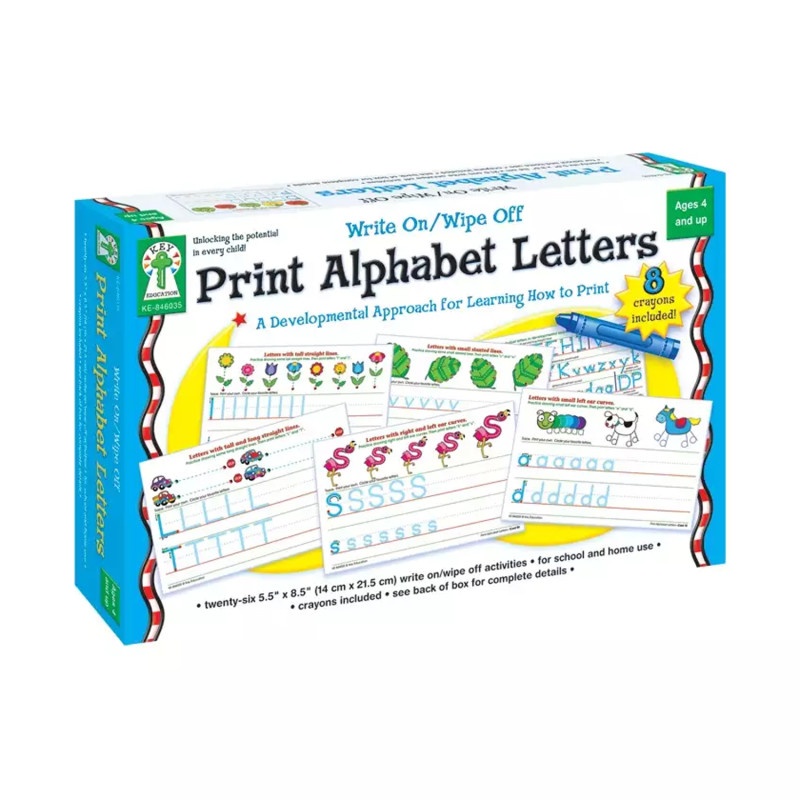 Write On/Wipe Off Print Alphabet Letters