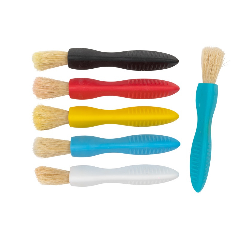 Ready2learn Easy Grip Paint Brushes Six No18 Brushes In 6 Colors