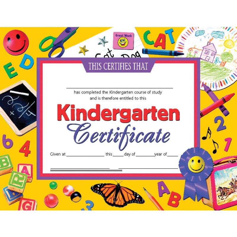 Certificates Kindergarten 30 Pk 8.5 X 11 Inkjet Laser