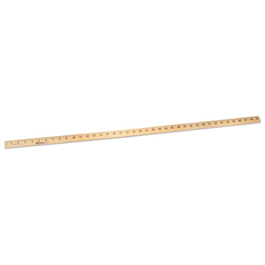 School Smart Wooden Meter Stick with Plain Ends 1 M