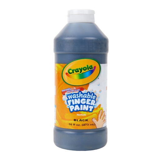 Crayola Washable Fingerpaint 16Oz Black