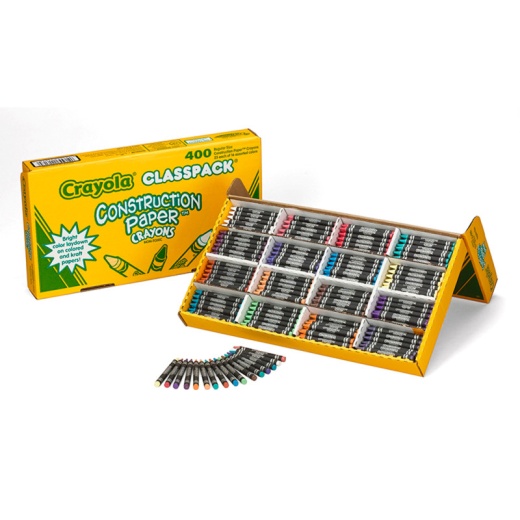 Construction Paper Crayon 400 Ct Class Pk Regular Size