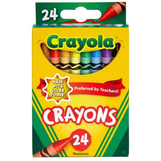 Crayola Crayons 24 Color Peggable