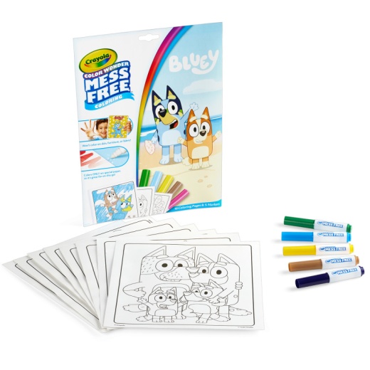 Bluey Coloring Pad Markers Crayola Color Wonder