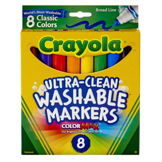 Crayola Washable Coloring Markers 8 Colors