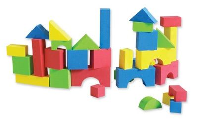 Edushape Color Edu-Blocks, 1 3/8'' - Tactile Sensory Development for Kids