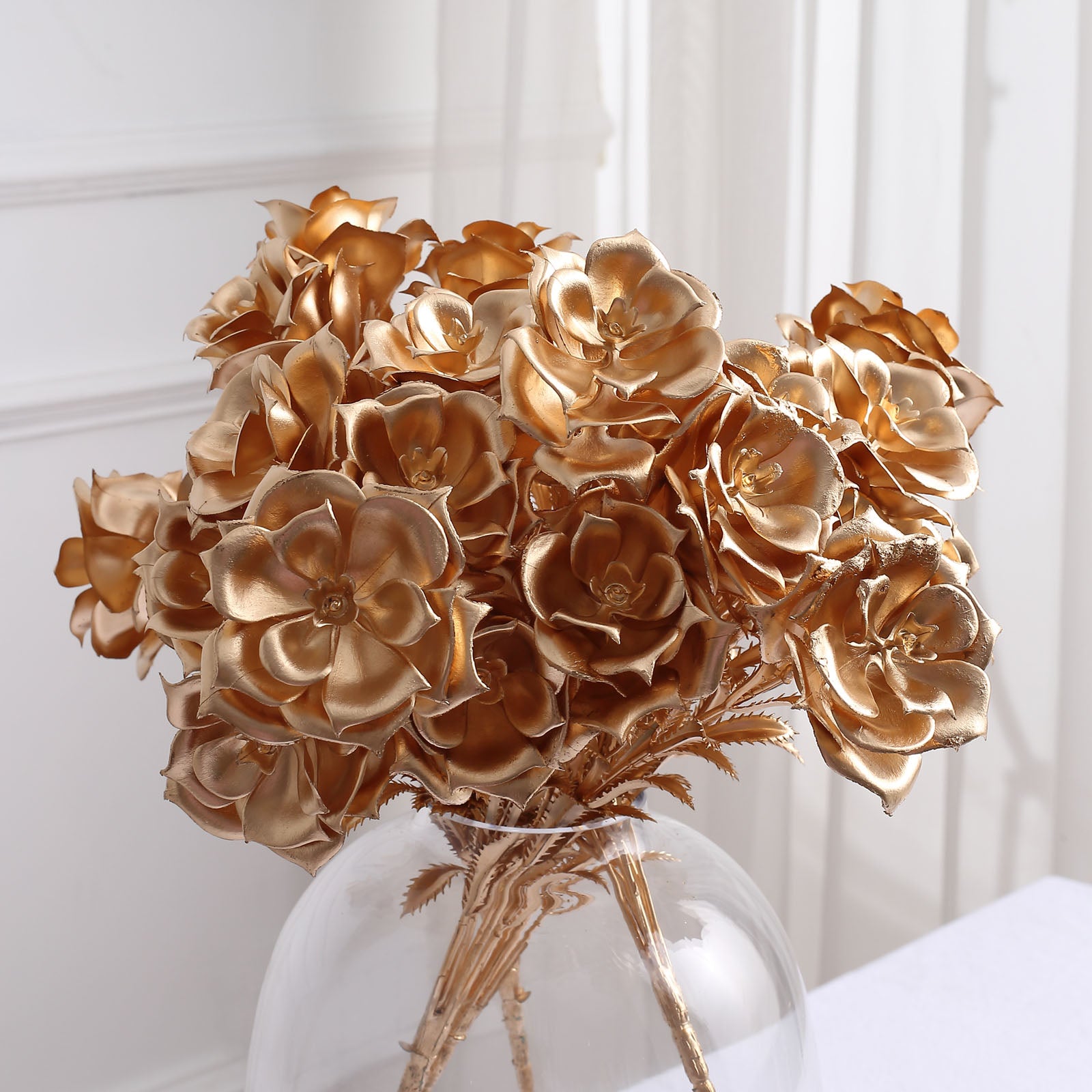 Gold Silk Flowers 