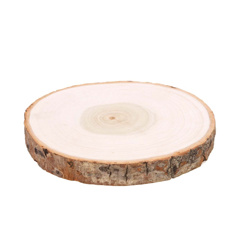 Round Rustic Wood Slices, Poplar Wood Slabs Natural Color, Table  Centerpieces 12 Dia