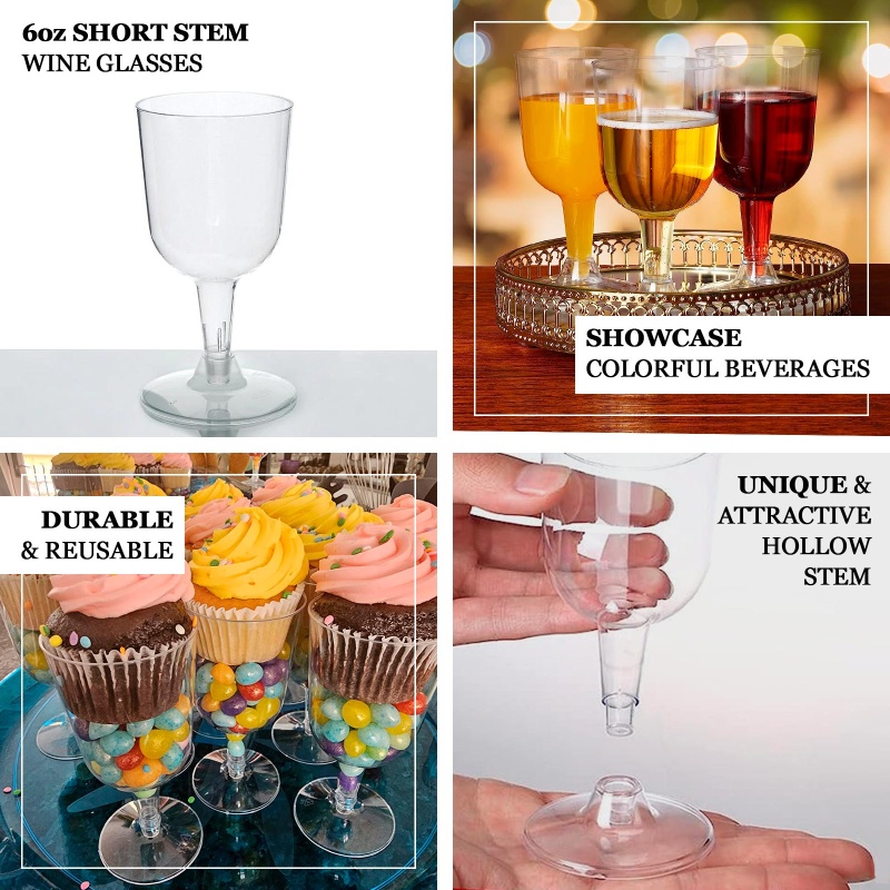 Plastic Wine Glasses With Stem 