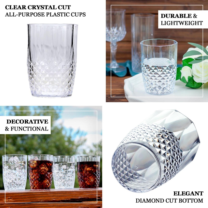 Diamond Collection Plastic Goblets