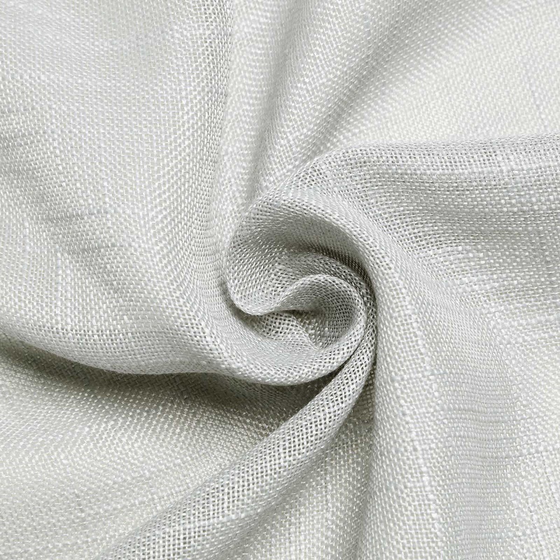 5 Pack  20x20 White Linen Napkins, Slubby Textured Wrinkle