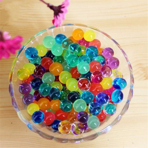 100 Grams  Clear BIG Round Deco Water Beads Jelly Vase Filler Balls