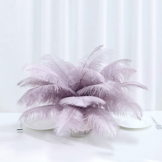 12 Pack  13-15 White Natural Plume Ostrich Feathers Centerpiece