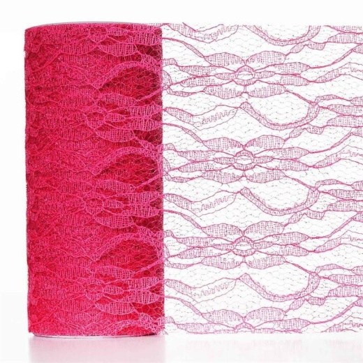 6 Shimmer Tulle Fabric Roll For Crafts, Wedding, Pary Decorations, Gifts -  Fuchsia 100 Yards