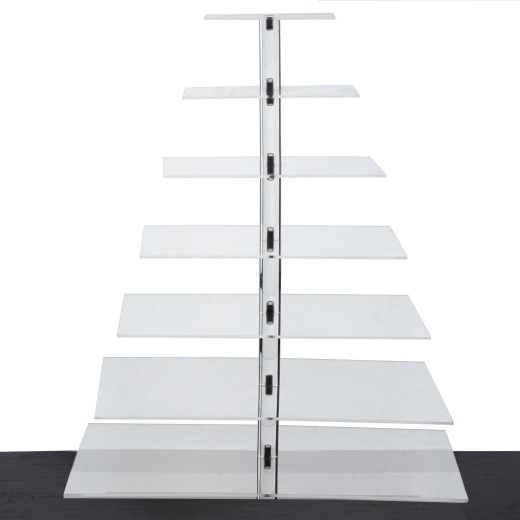 3 Tier Black Metal Cupcake Holder, Dessert Display Riser Stand for